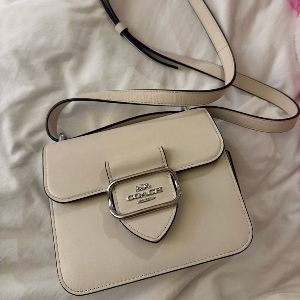 COACH Morgan Square Crossbody Bag β White - Picture 7 of 7